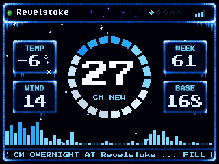 Retro interface, Snow screen